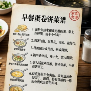 早餐蛋卷饼的做法