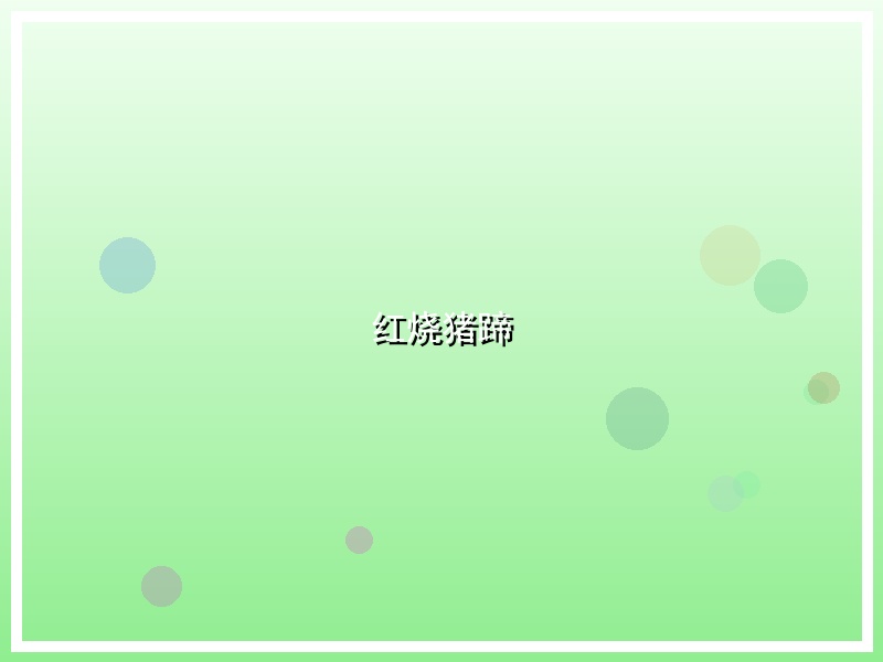 红烧猪蹄