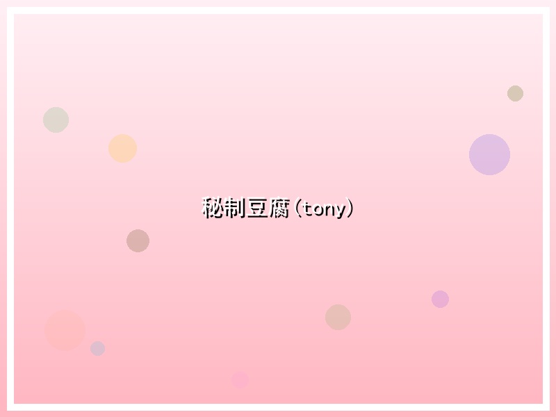 秘制豆腐(tony)