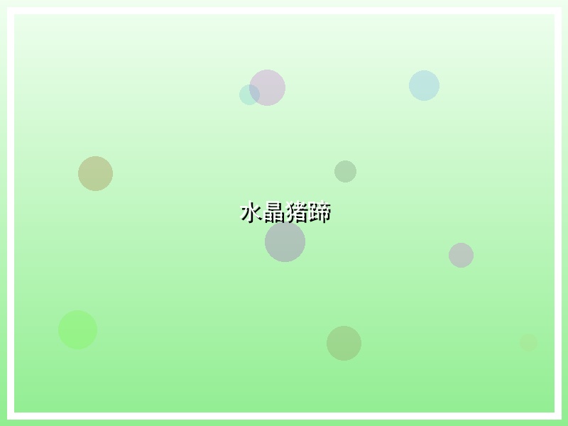 水晶猪蹄