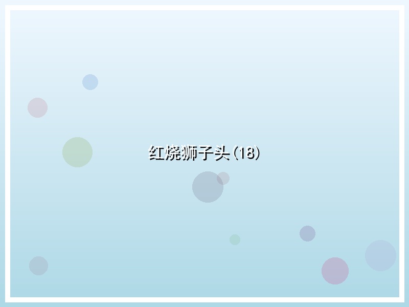 红烧狮子头(18)