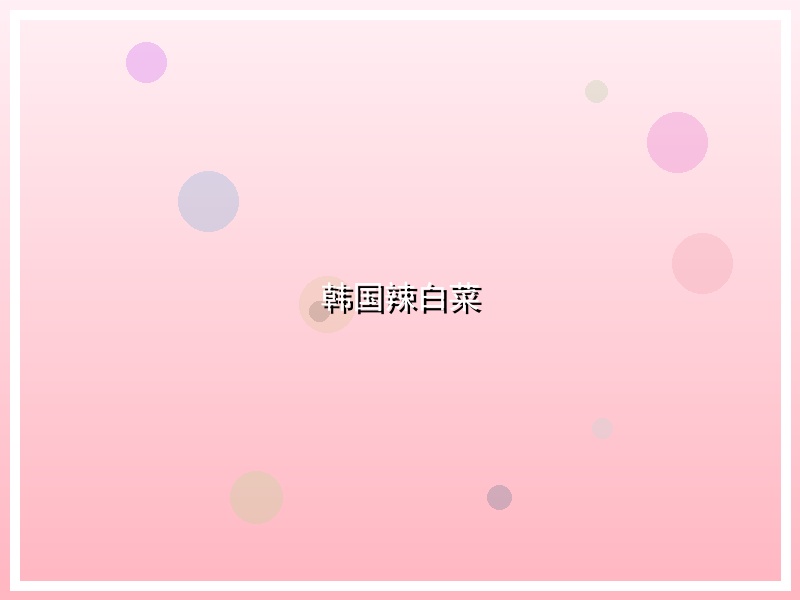 韩国辣白菜