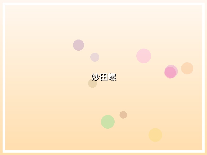 炒田螺