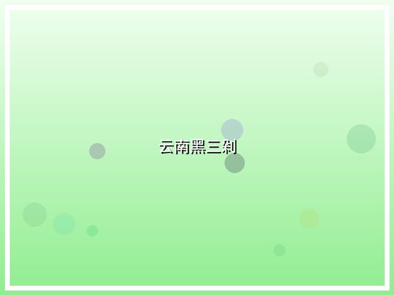 云南黑三剁