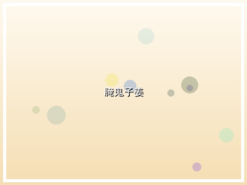 腌鬼子姜